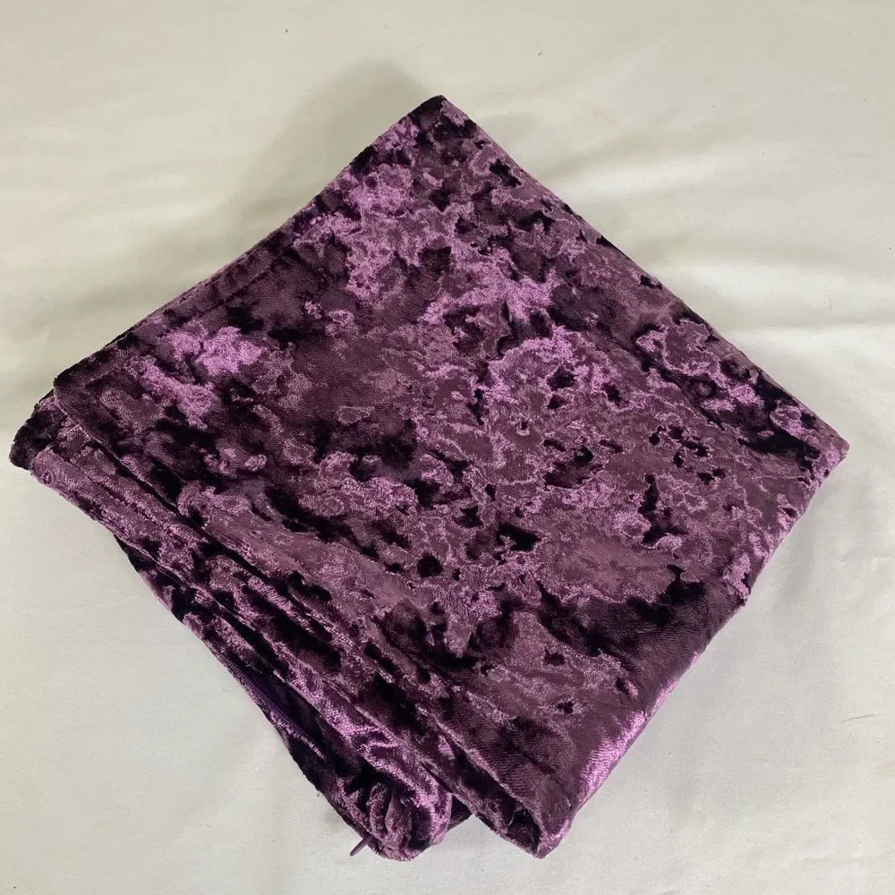 Luxurious Purple Velvet Accent Pillow Custom Design Handmade 20x20